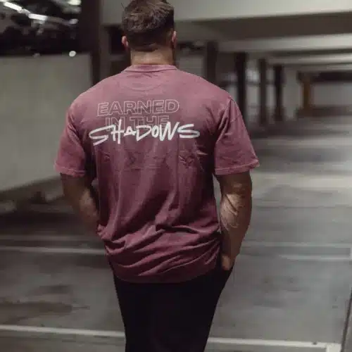 Shadows Oversized Tee (Wine)